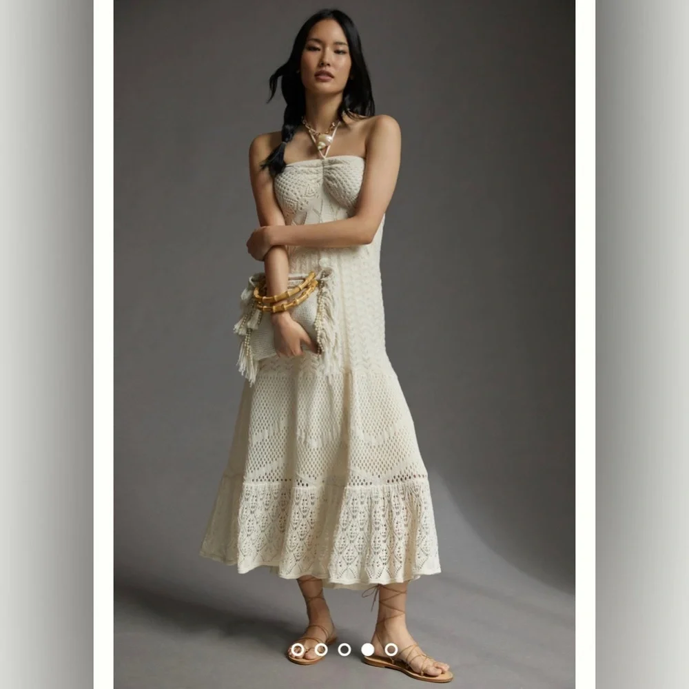 Farm Rio x Anthropologie Crochet Maxi Dresses - Picture 4 of 8